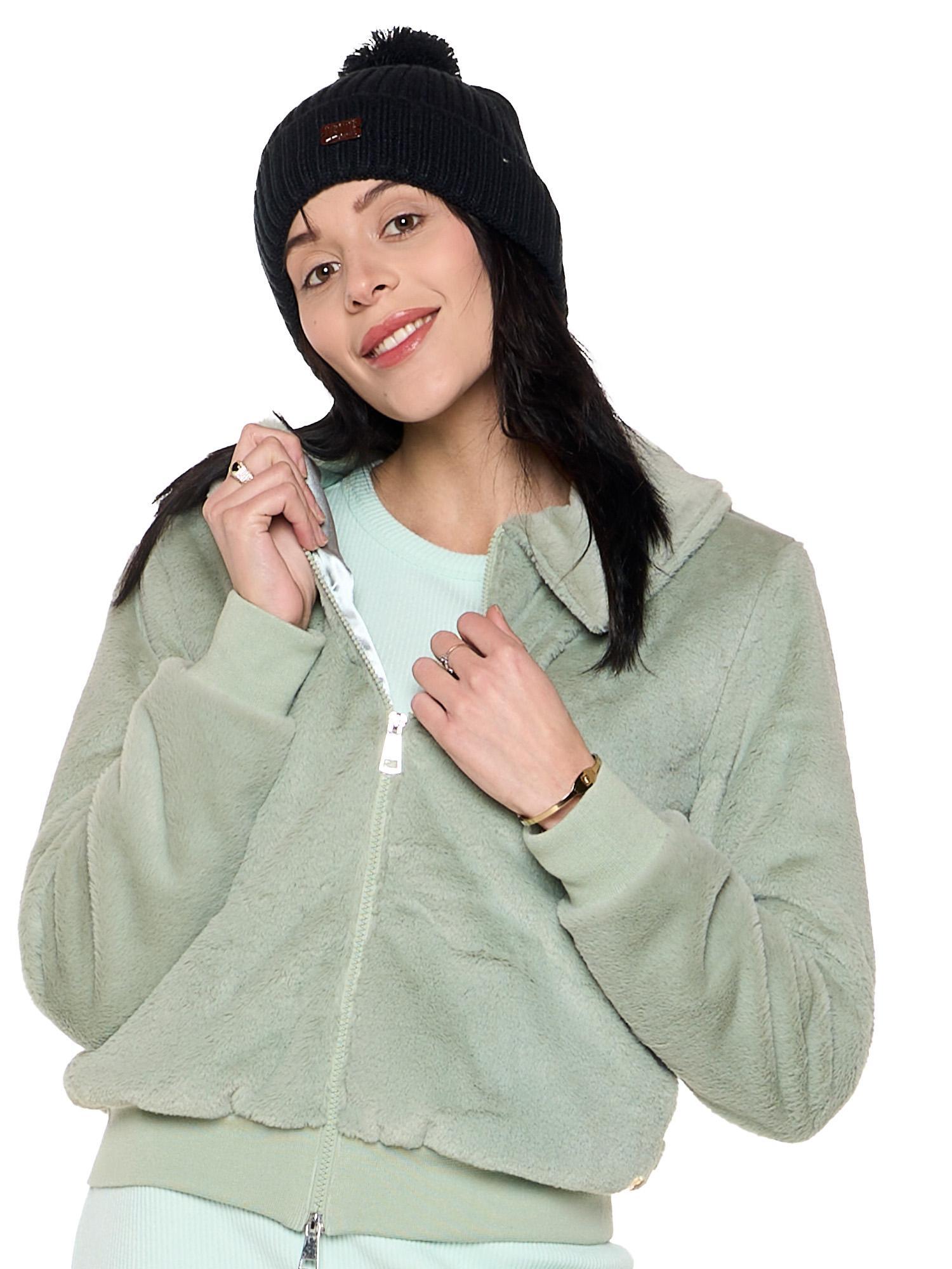 Veste d'hiver douce en sherpa « Jamais sans » pour femmes 5/8