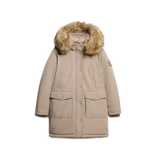 Parka z sztucznego futra damska Superdry Everest