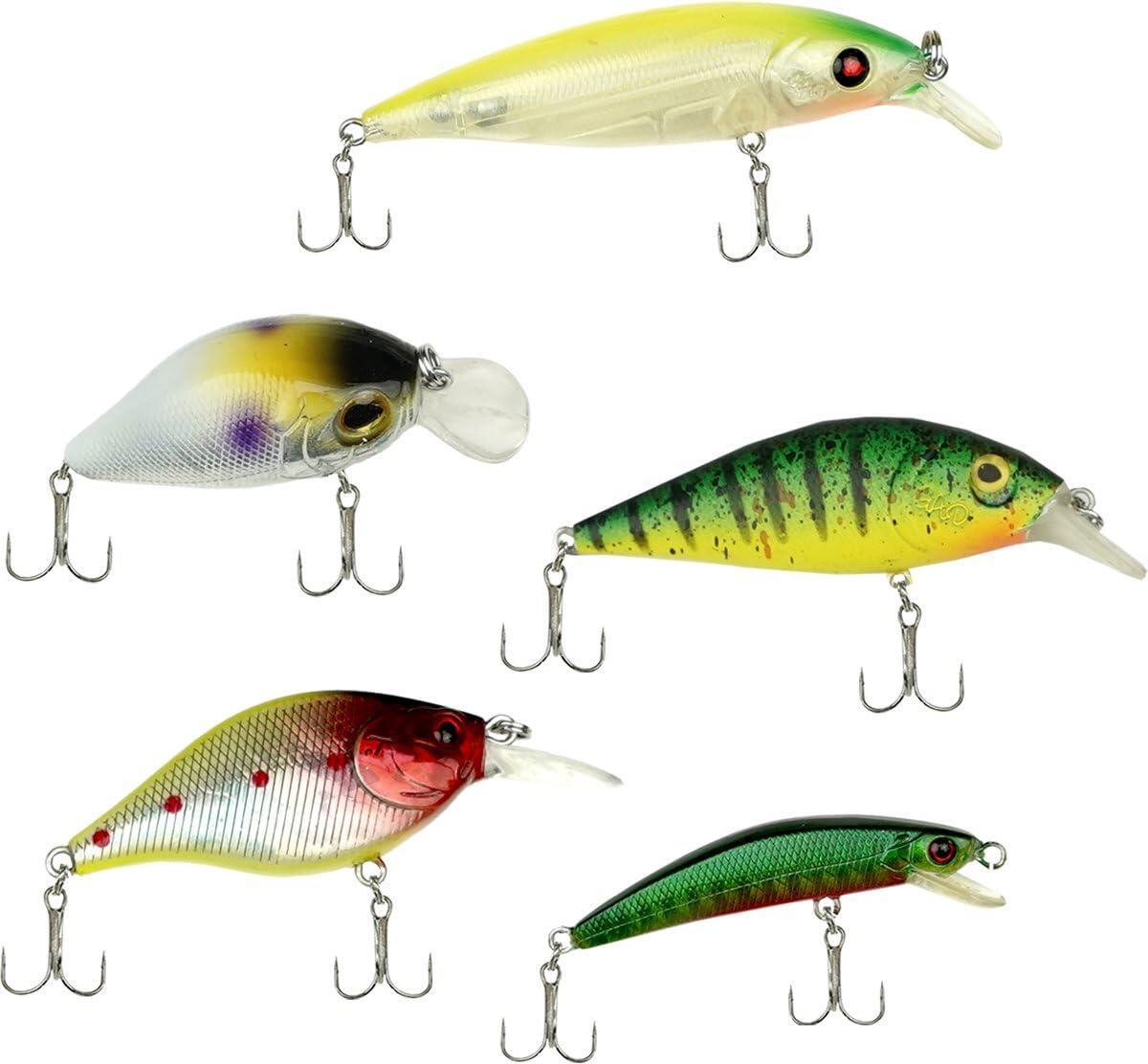 Set Minnow 25pz Esche Artificiali Crankbait Predatori 5/6