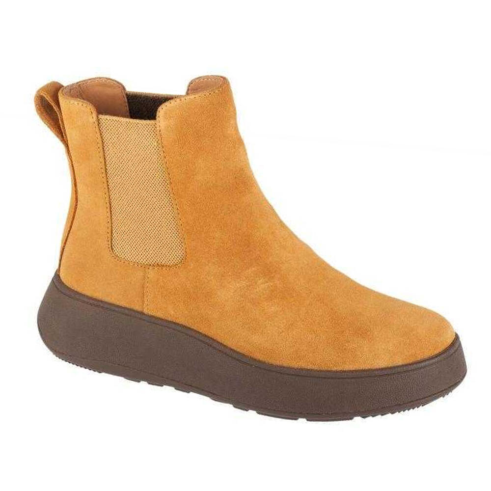 Womens/Ladies FMode Leather Ankle Boots (Brown)