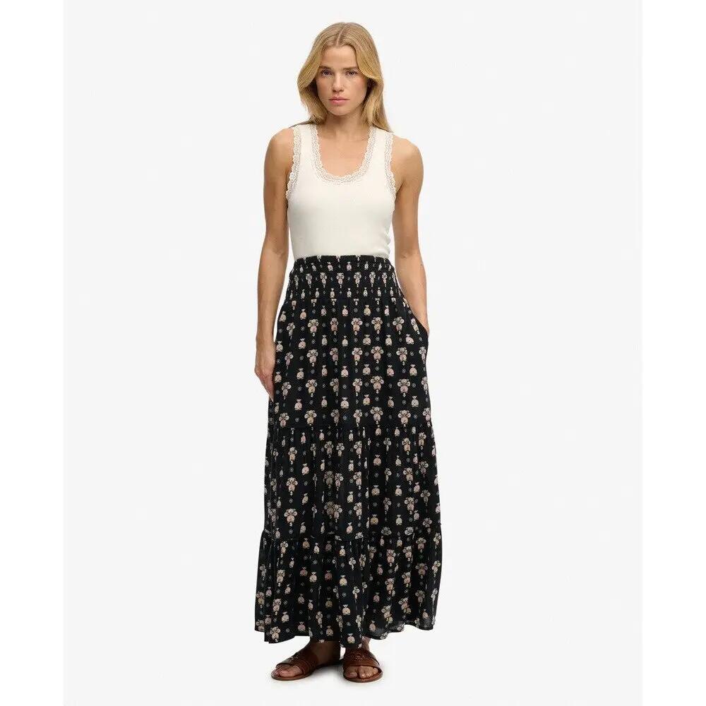 Gonna lunga stampata donna Superdry 2/6