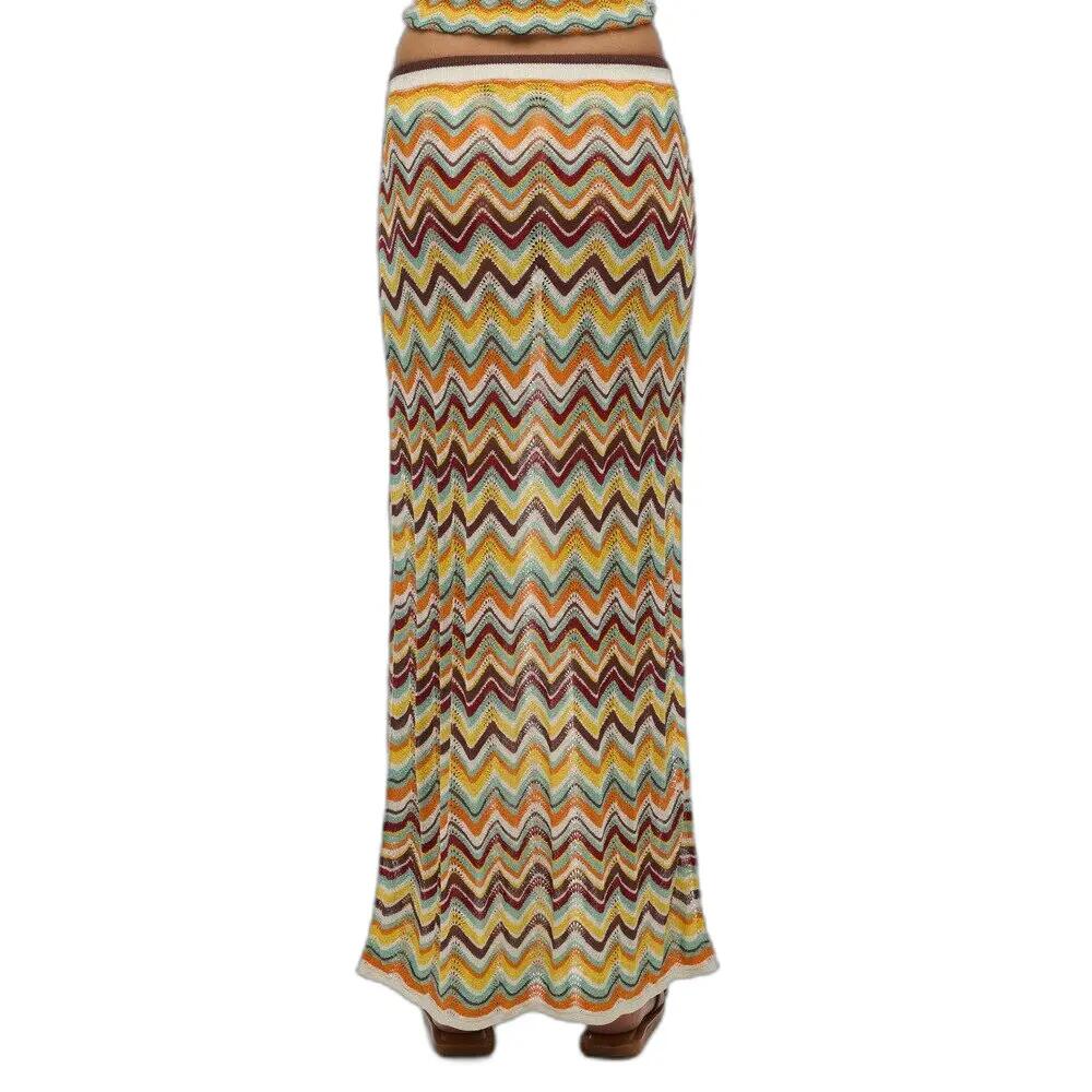 Langere zigzag gebreide rok voor dames Superdry 3/5
