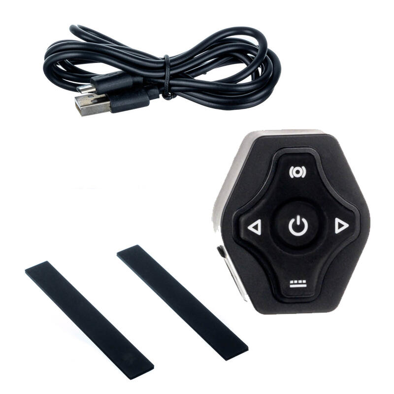 Lumini bicicleta si telecomanda, USB, patru moduri de semnalizare, waterproof