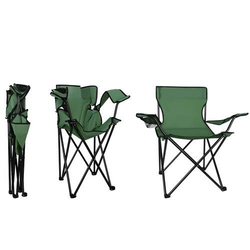 Scaun camping pliabil, suport pentru pahar, 100 kg, 80 x 47 x 80 cm