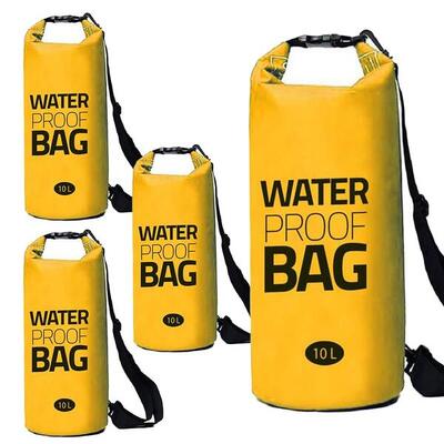 Eurocatch dry bag waterdicht set 4 roze 10l