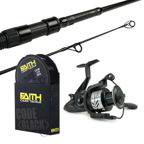 Faith X-Stalk Hybrid 10Ft 3.5lb Canne + Moulinet LS6000 + Nylon