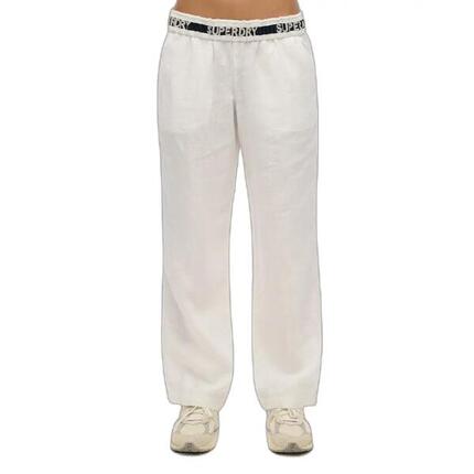 Pantalon à cordon de serrage en lin femme Superdry