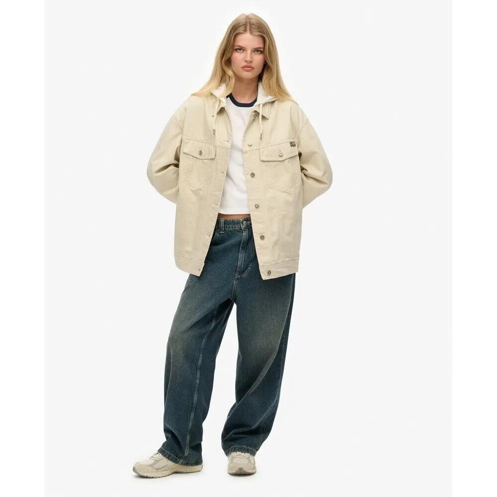 Veste trucker à capuche femme Superdry 4/7