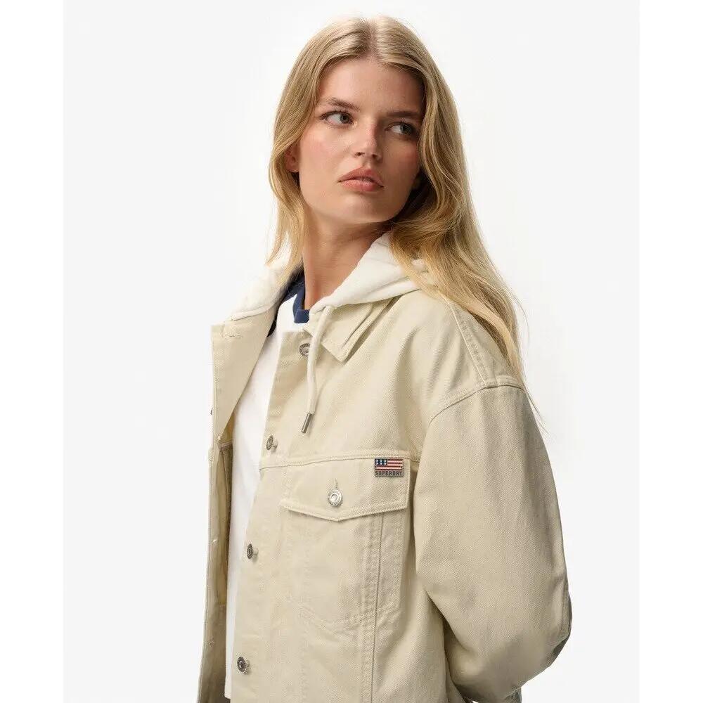 Veste trucker à capuche femme Superdry 6/7