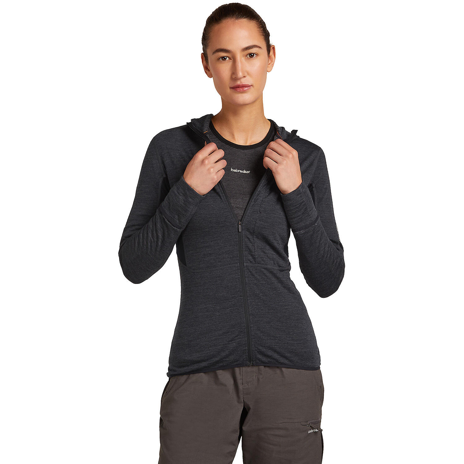 Damen Kapuzensweat Merino Blend 200 RealFleece 2/7