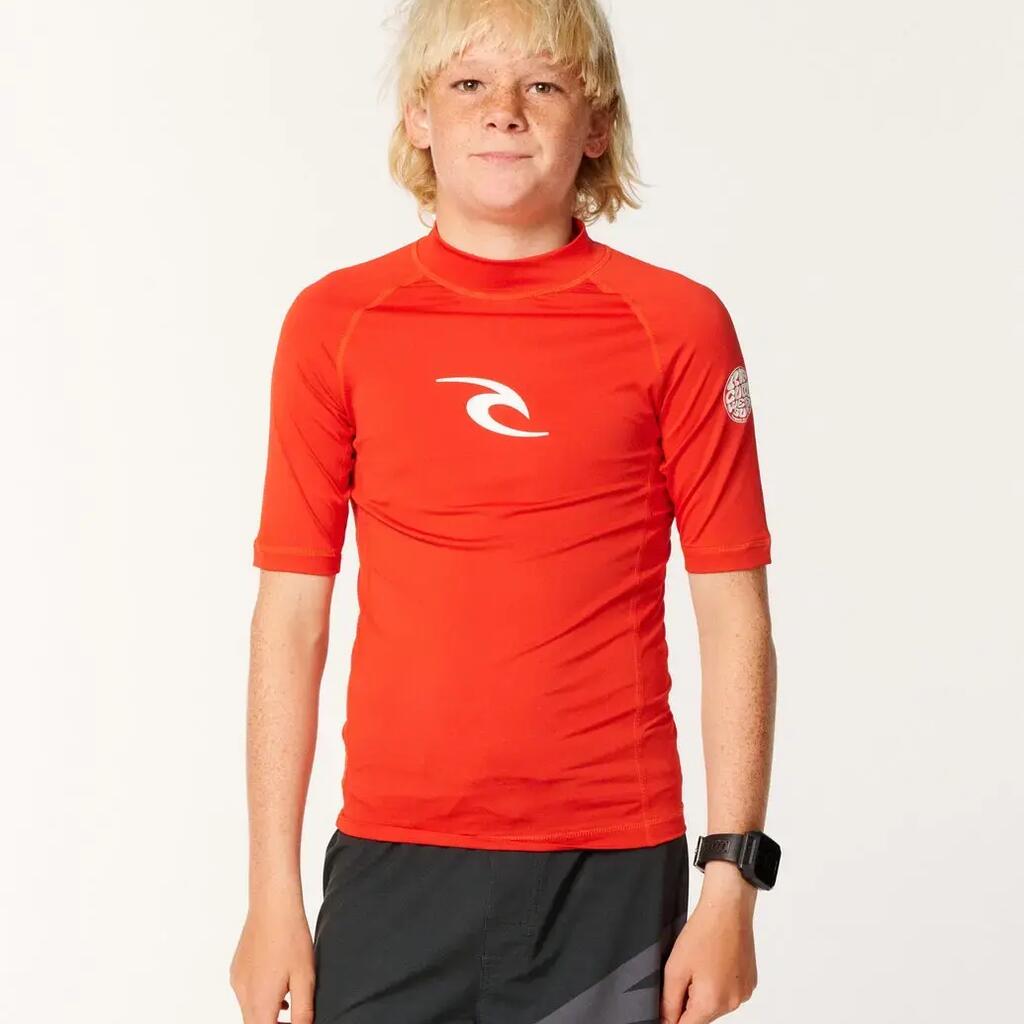 Boys’ Waves short-sleeve UV rash vest