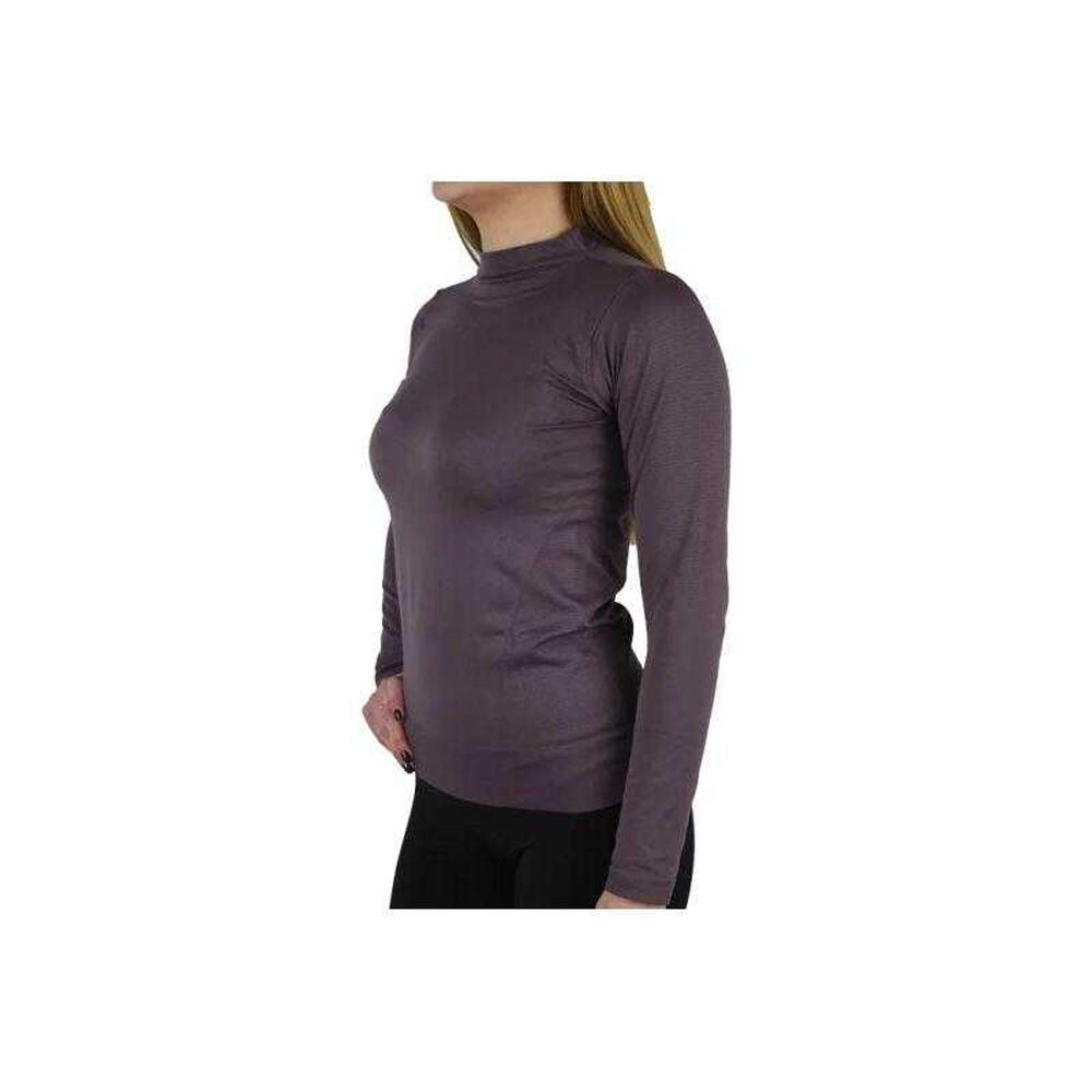 Maglietta Senza Cuciture Manica Lunga Donna Gym Hero Violetto 3/4