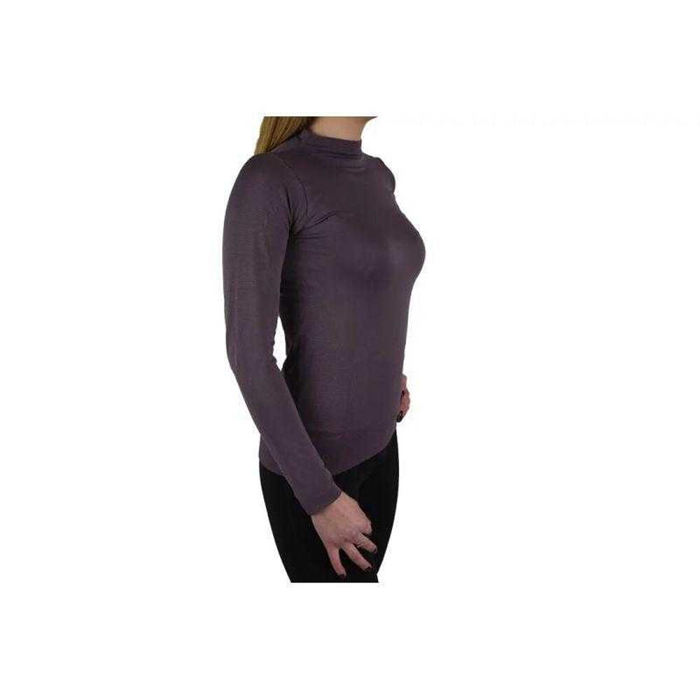 Maglietta Senza Cuciture Manica Lunga Donna Gym Hero Violetto 4/4