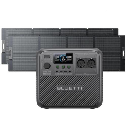 Elite 200 V2 zonne-generator met 2×350W panelen, 2073Wh voor camping en camper