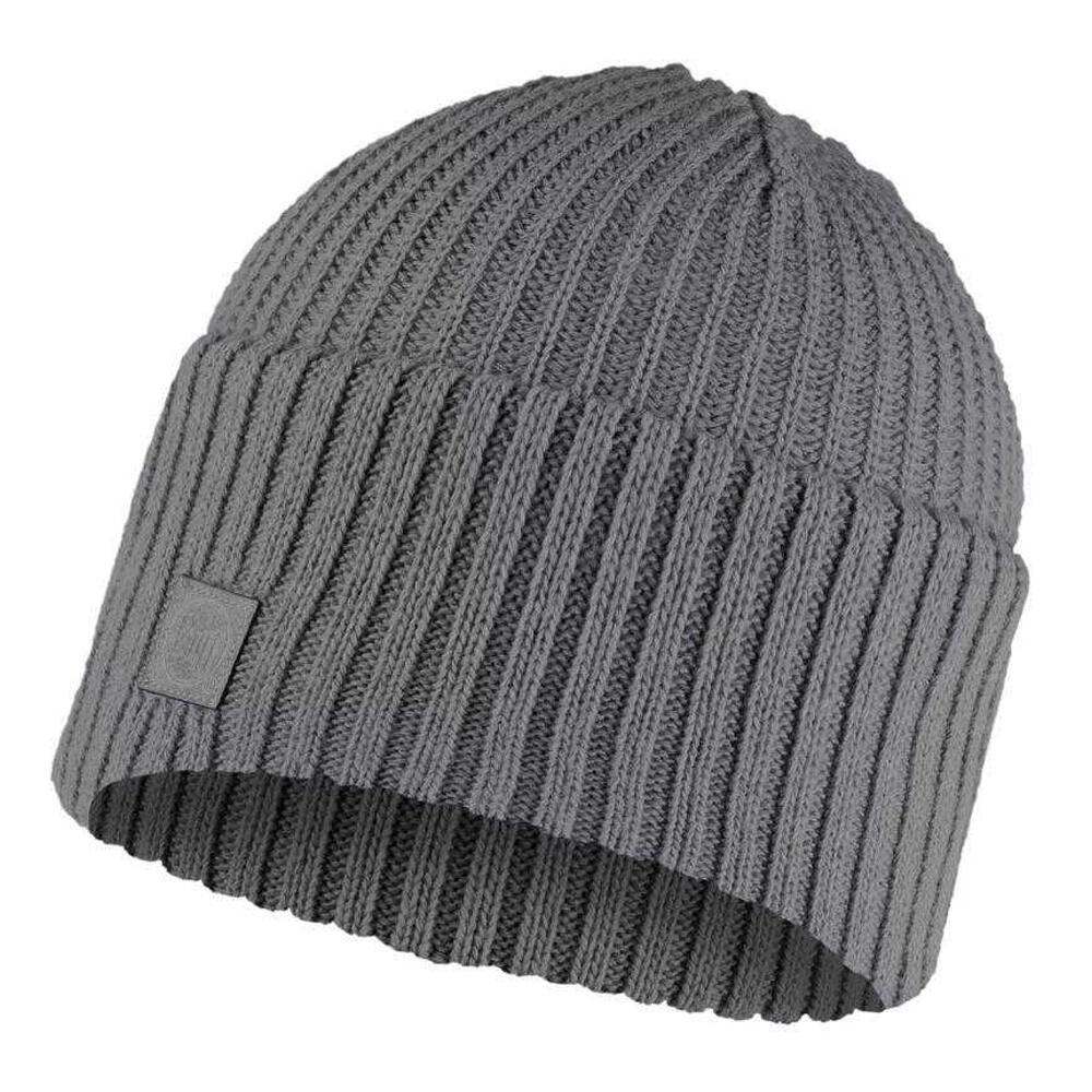 Womens/Ladies Wide Cuff Beanie (Grey)