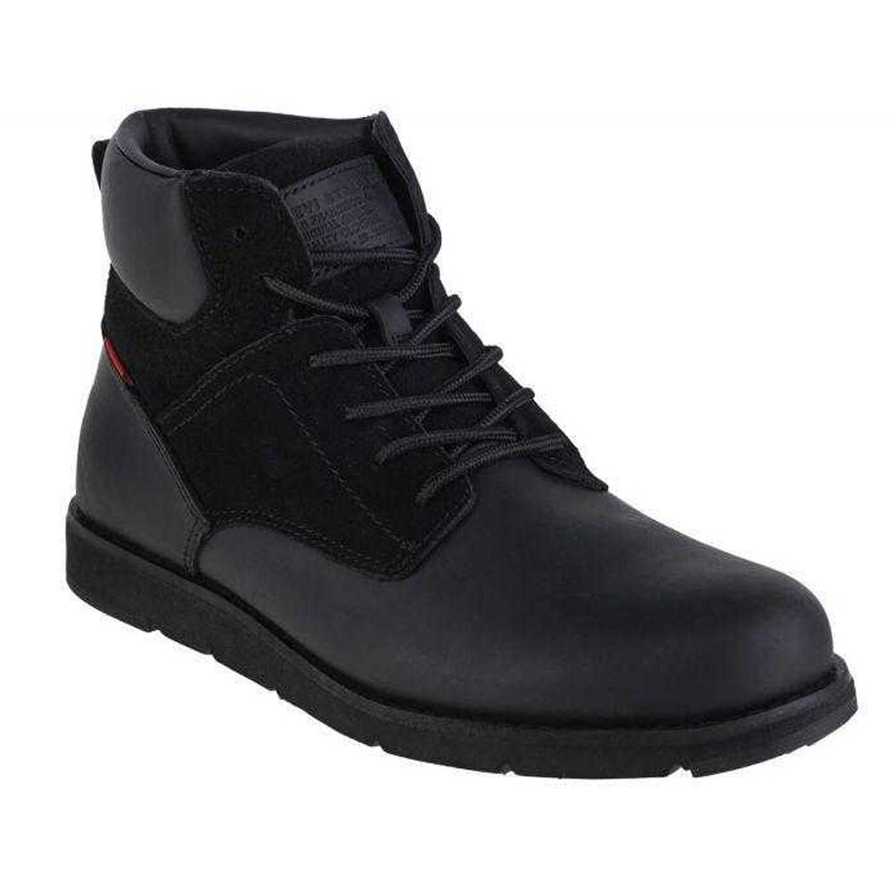 Mens Jax Plus Full Grain Leather Ankle Boots (Black)