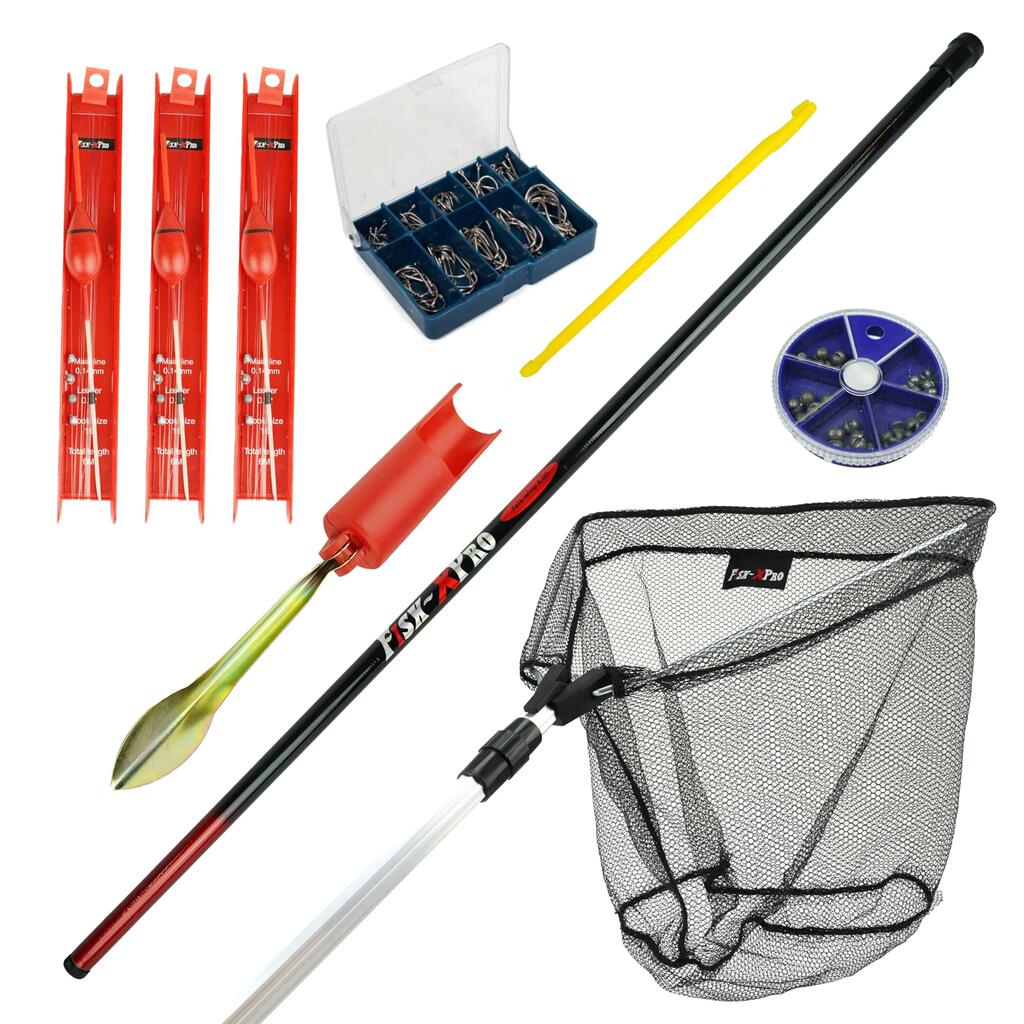 Ready to Go Fishing Set 4 m - Rod Rest, Landing Net, Float and Accessories