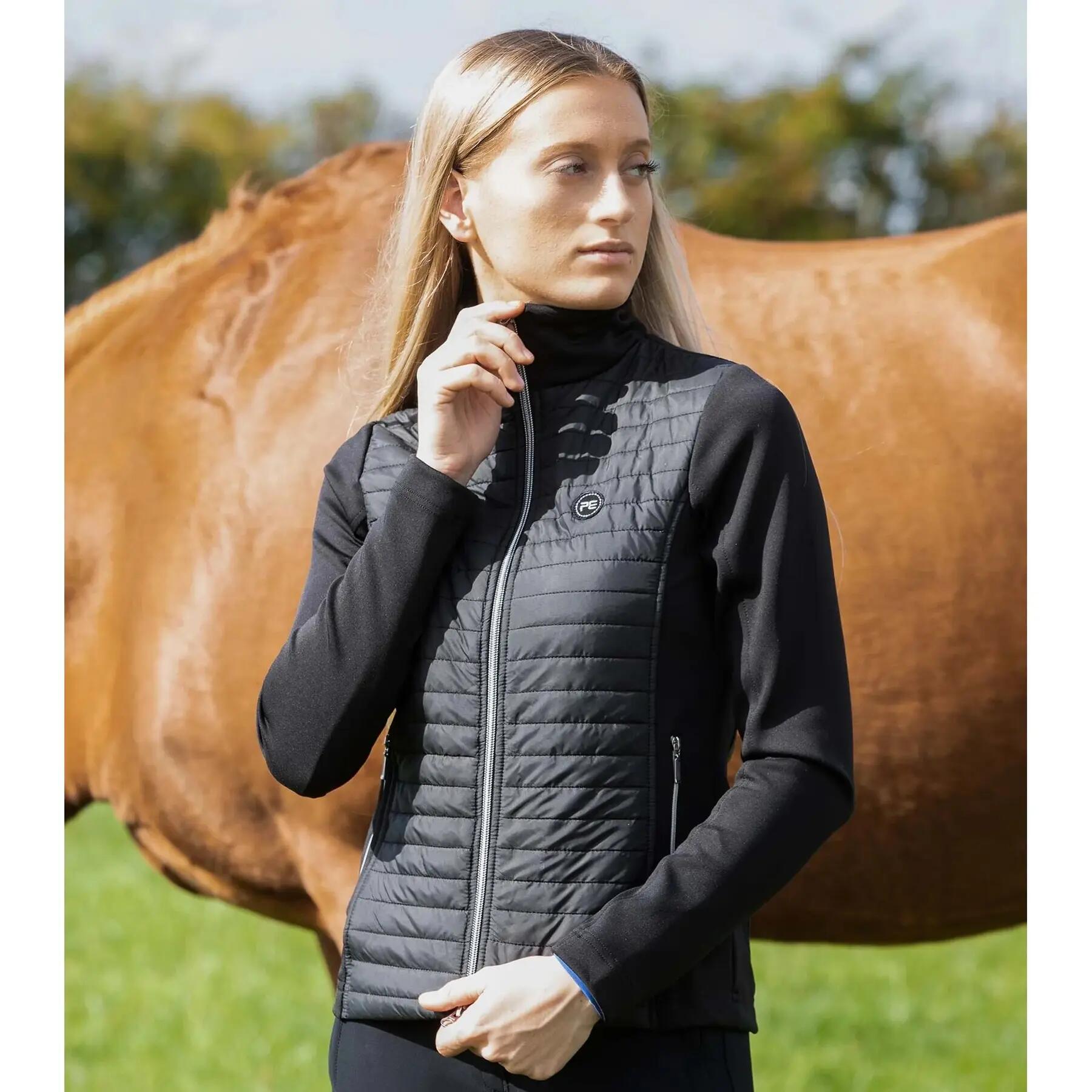 Veste équitation technique femme Premier Equine Elena Hybrid 3/4