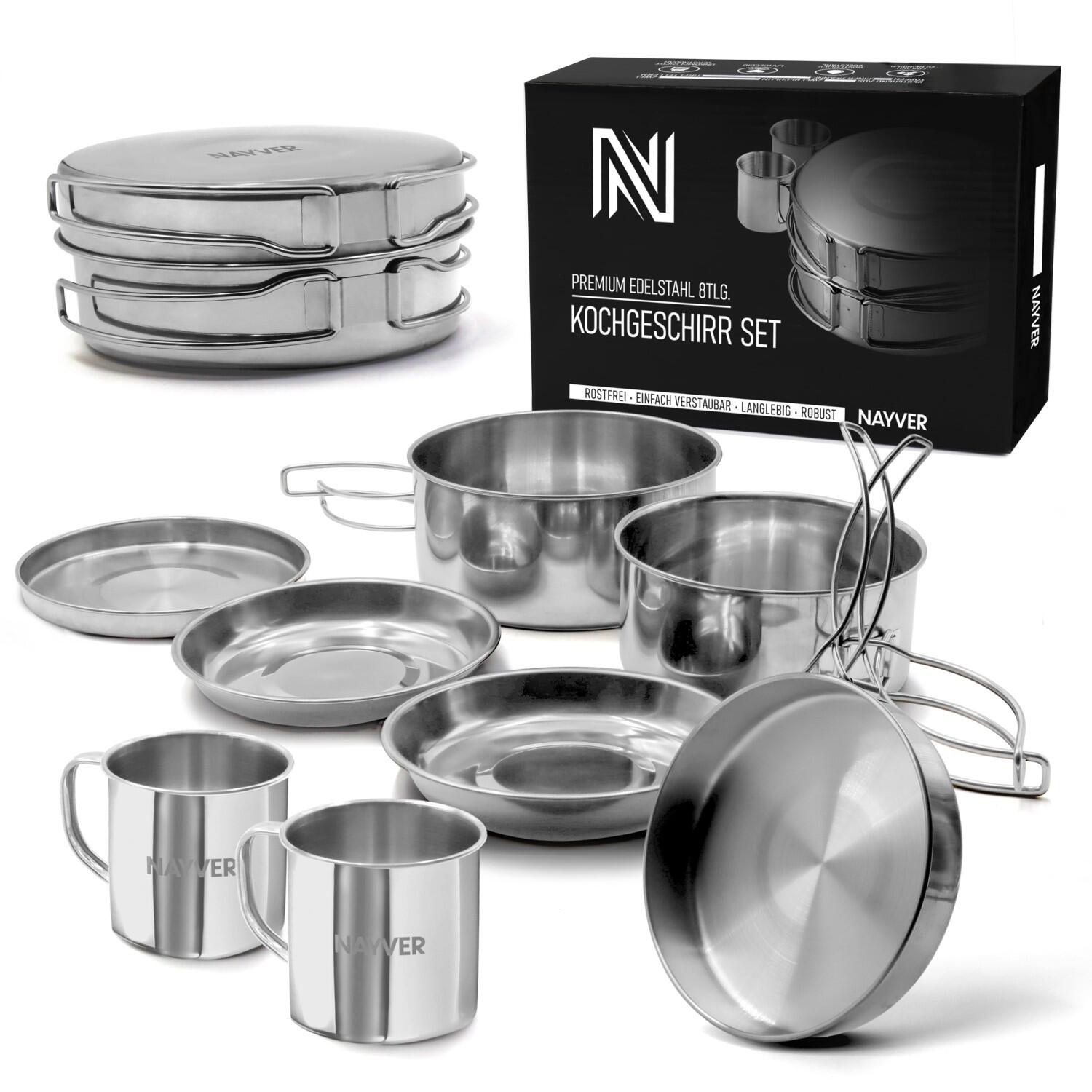NAYVER set de vase (oale, tigăi și căni) - Outdoor set de vase