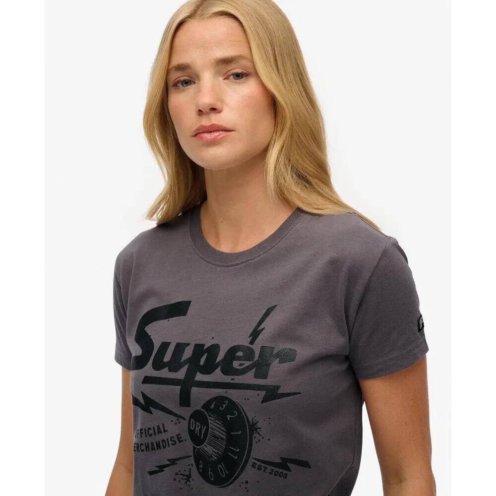 Eng anliegendes T-Shirt, Damen Superdry Band Merch 5/6