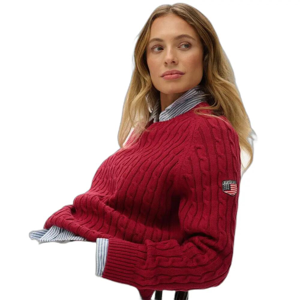 Pull torsadée ample femme Superdry 5/6