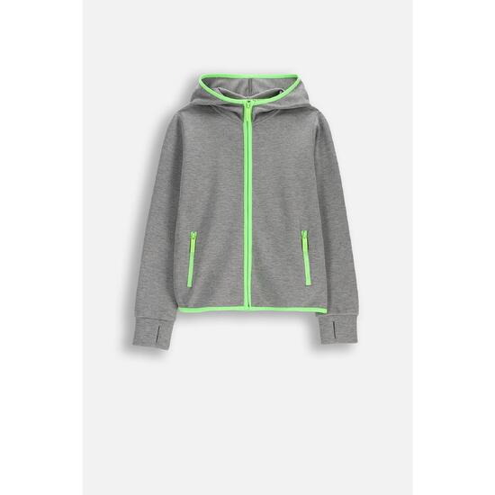 Bluza sportowa dla dzieci Lemon Exlopre WL6 rozpinana szara