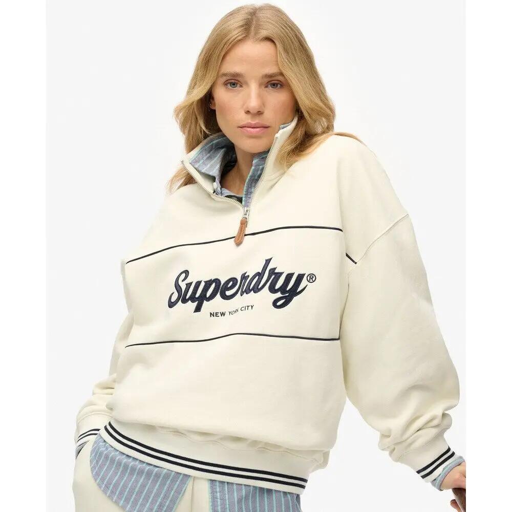 Women's 1/4 zip sweatshirt Superdry Country Club 2/5