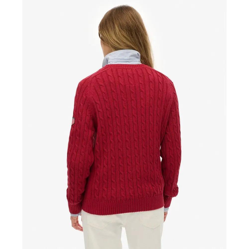 Pull torsadée ample femme Superdry 4/6