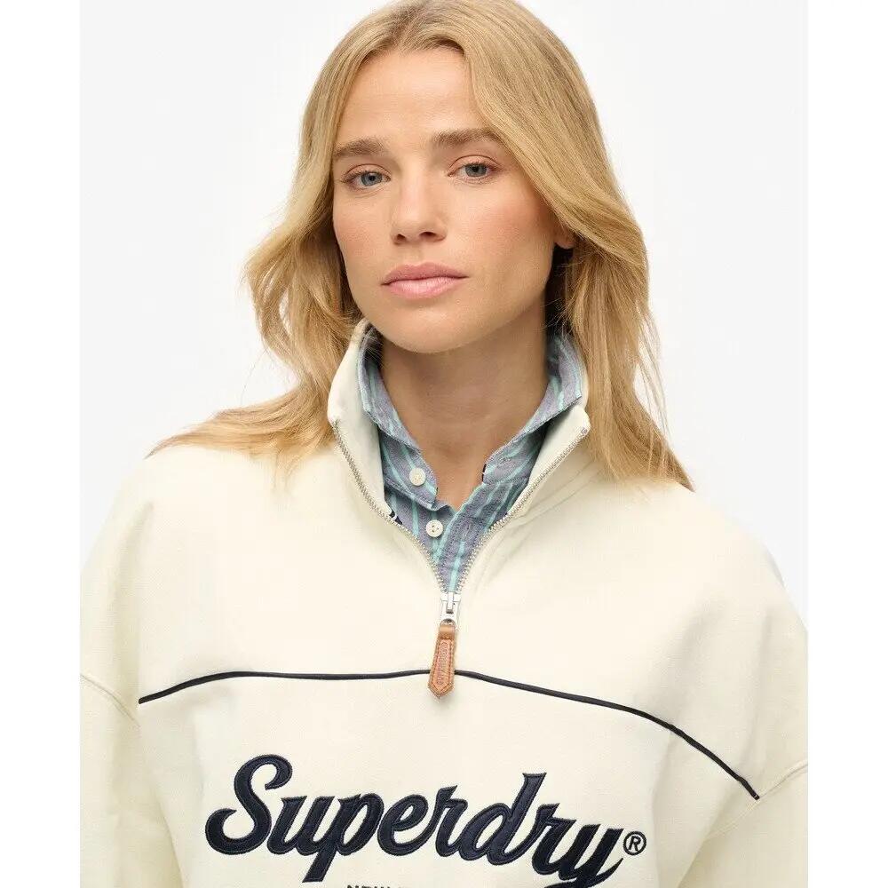 Women's 1/4 zip sweatshirt Superdry Country Club 4/5