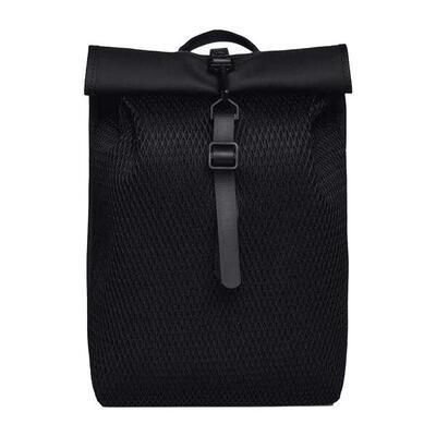 Mesh oprolbare rugzak (zwart)