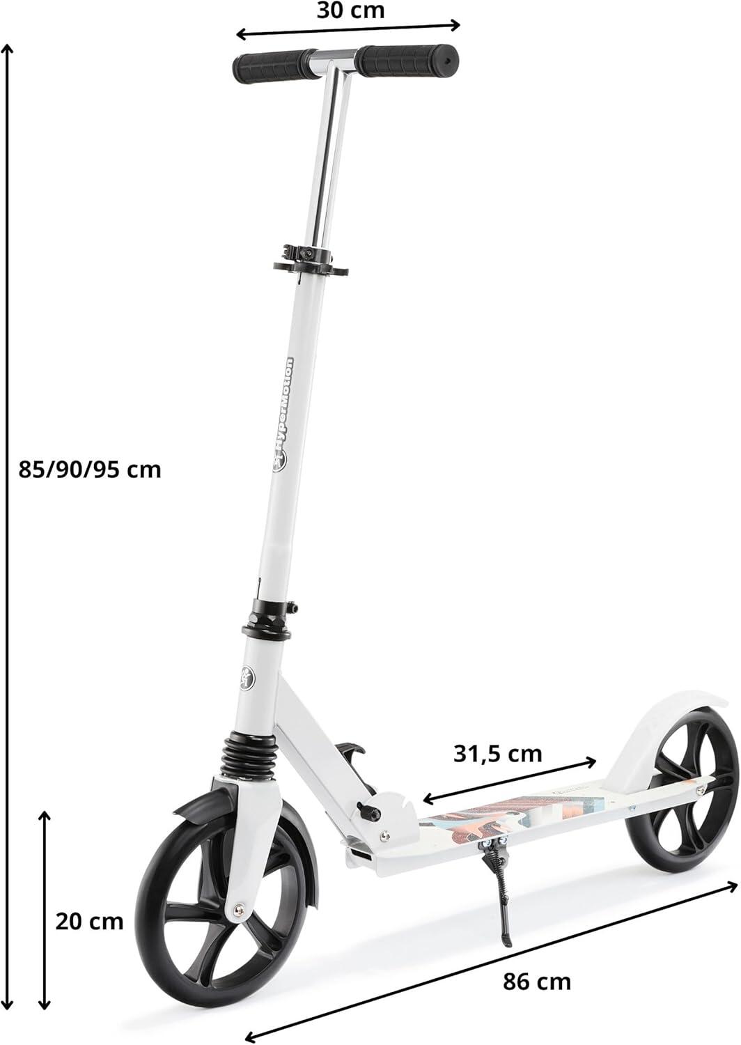 Trottinette Urbaine City Swift Winter Fox Amortisseur 200mm Max Load 100kg 5/7