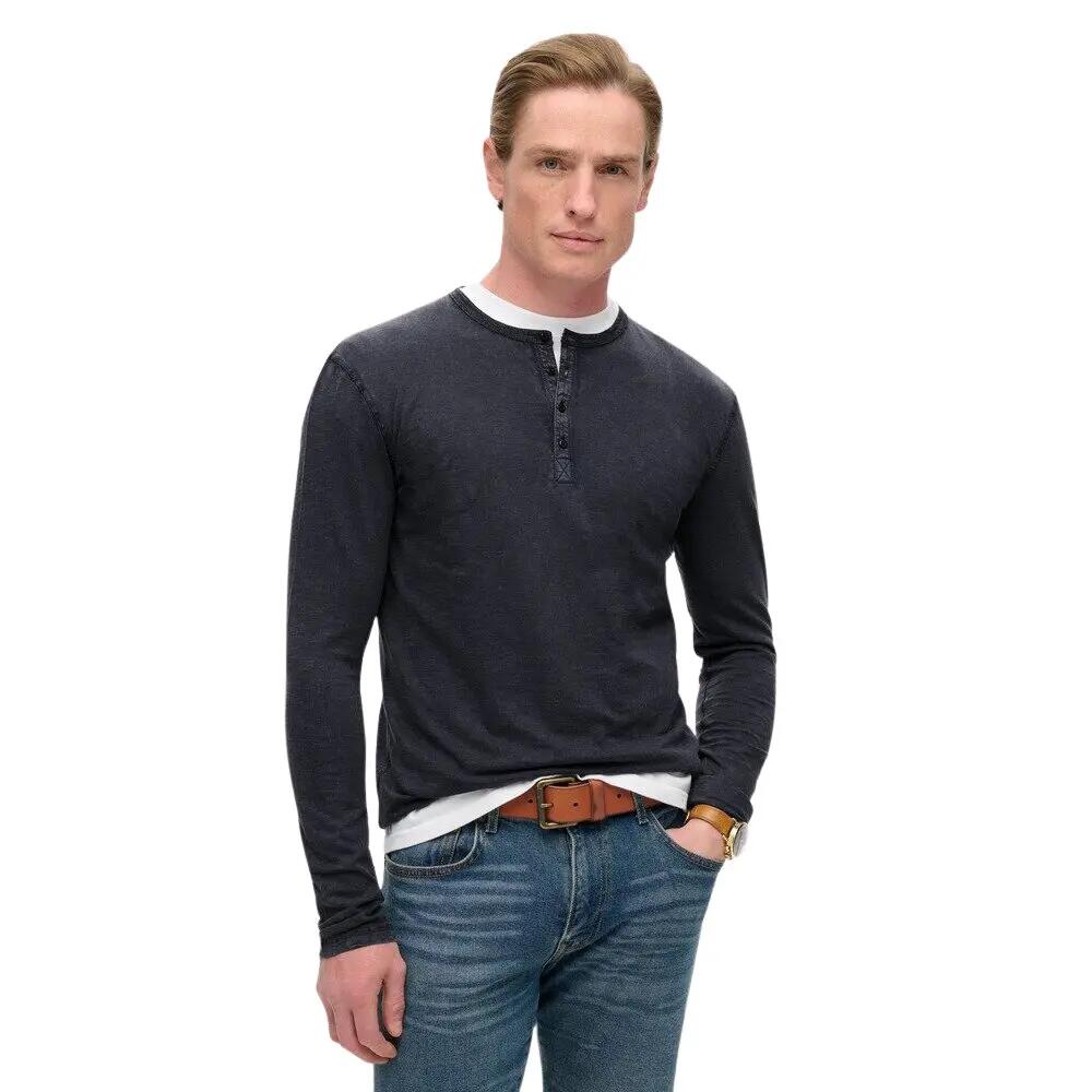 T-shirt manches longues col tunisien en jersey Superdry 2/6