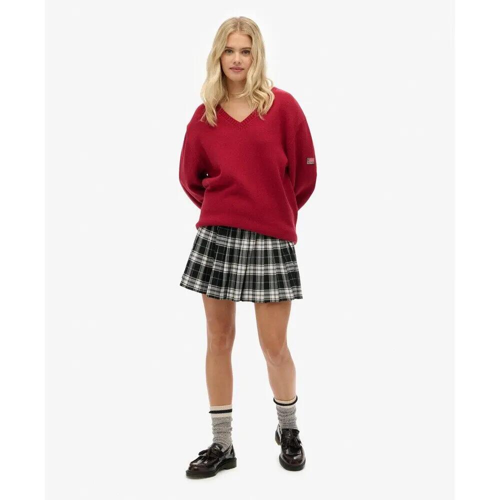 Pull oversized col V femme Superdry 3/6