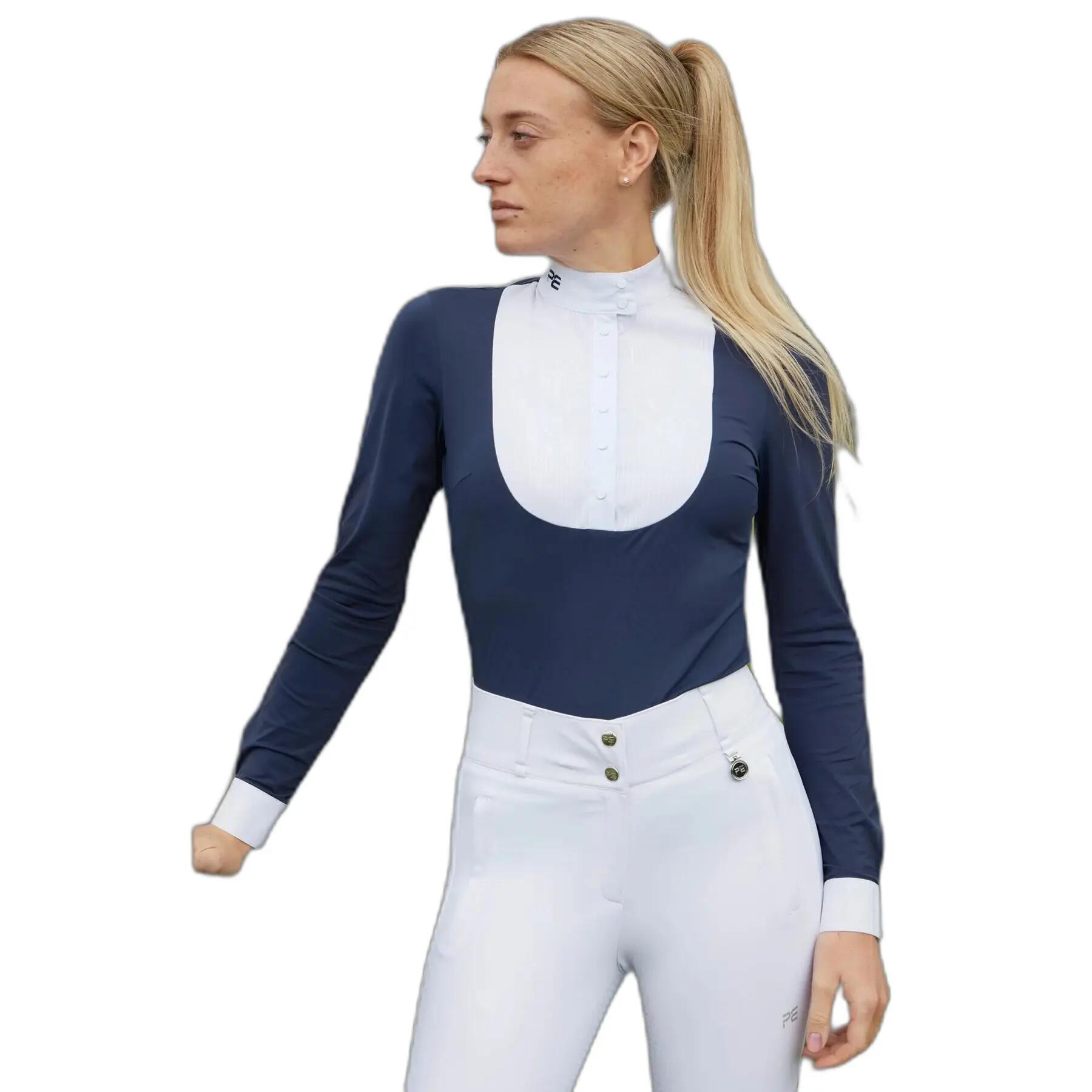 Wettkampf-Reitbluse mit langen Ärmeln für Damen Premier Equine Navarra 2/6