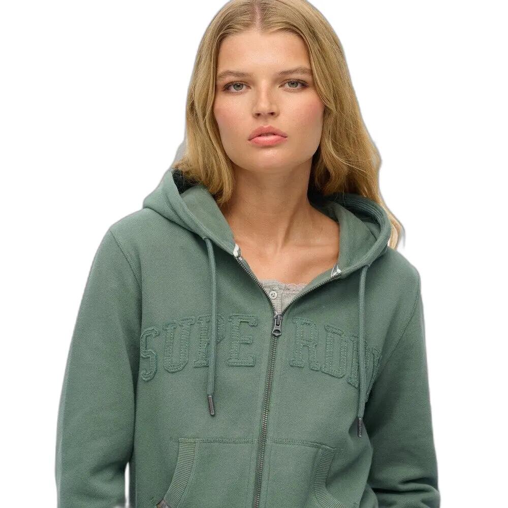 Felpa cropped con cappuccio e zip da donna Superdry Athletic Essentials 5/6