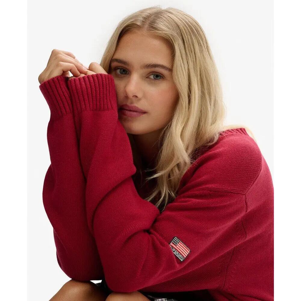 Pull oversized col V femme Superdry 6/6