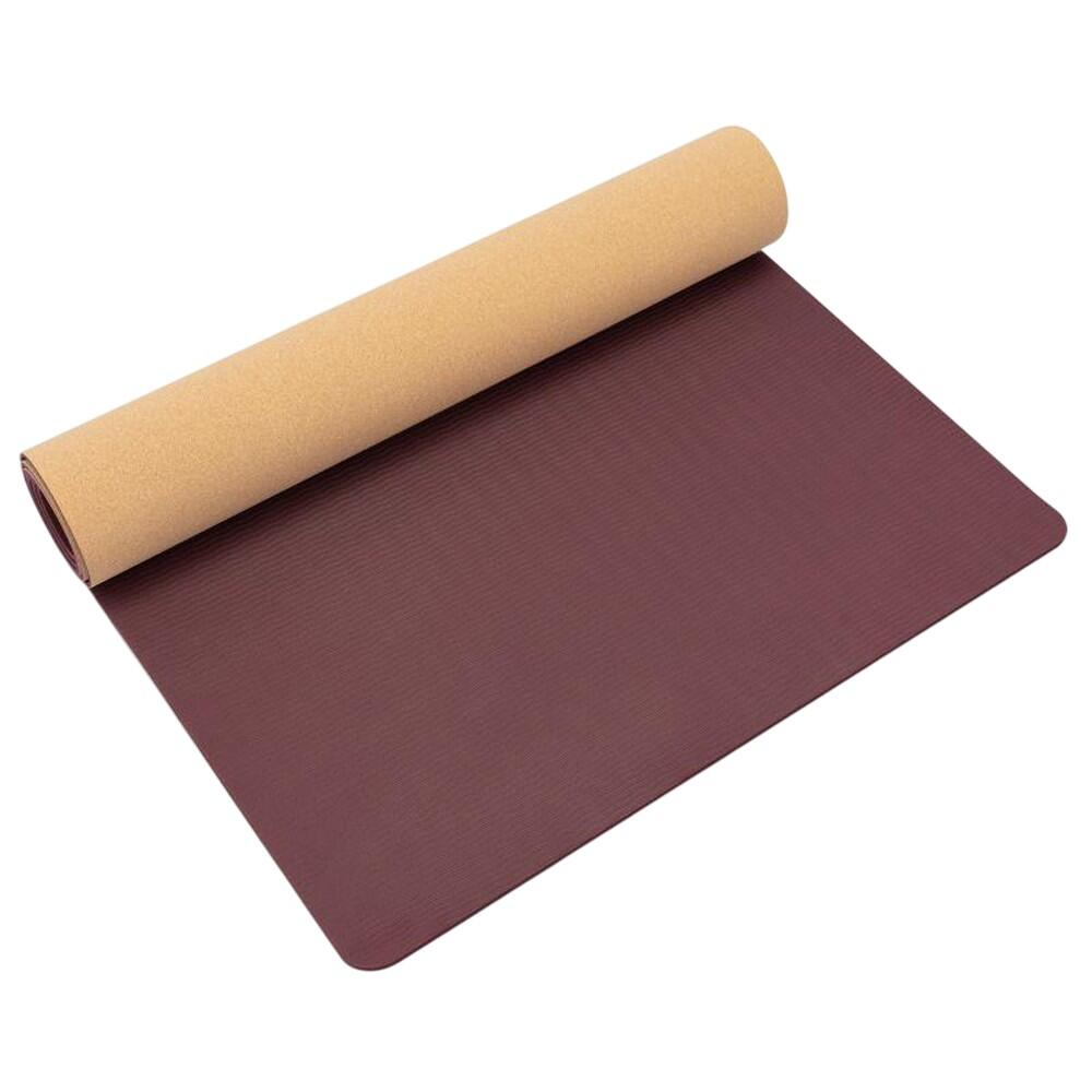 Tapis De Yoga SAVASANA (Marron / Prune) Taille unique 4/6
