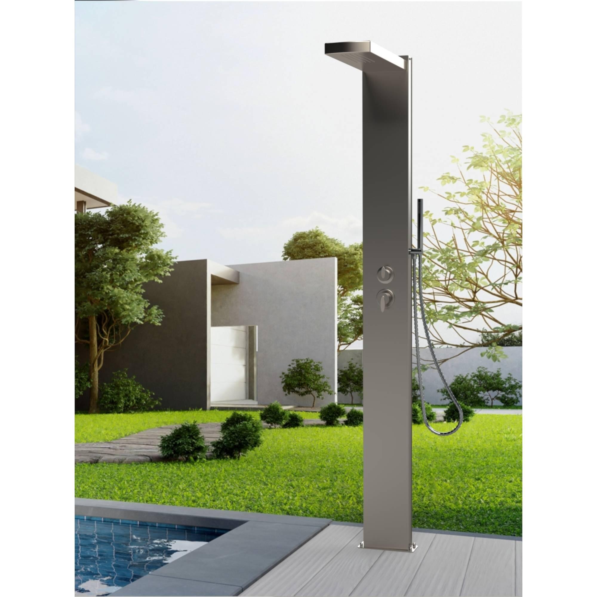 Gartendusche MONTSERAT, V2A Edelstahl, ohne Plattform 2/6