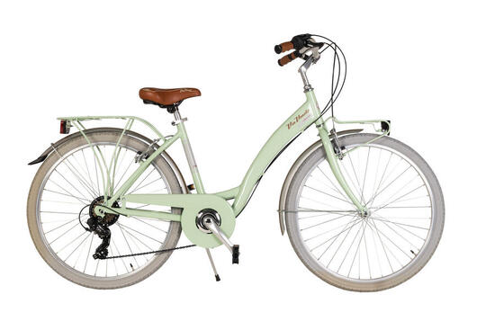 Via Veneto Bici City Bike Nuvò Donna 26" 6V Verde Giulietta