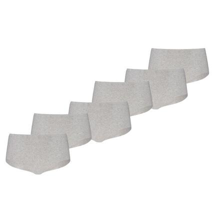 Puma mini-short femme Invisible Cotton lot de 6 light grey melange