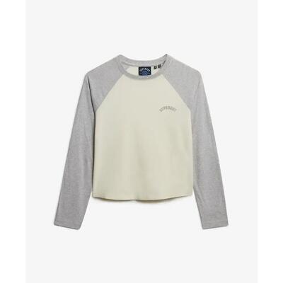 Dames-t-shirt met lange mouwen superdry essential