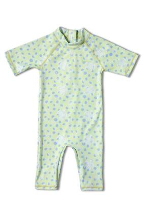 Combinaison de bain anti-UV manches courtes Bébé (6-18 mois) Vert, Pacific