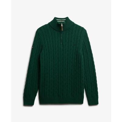 Trui met 1/2 rits superdry classic cable