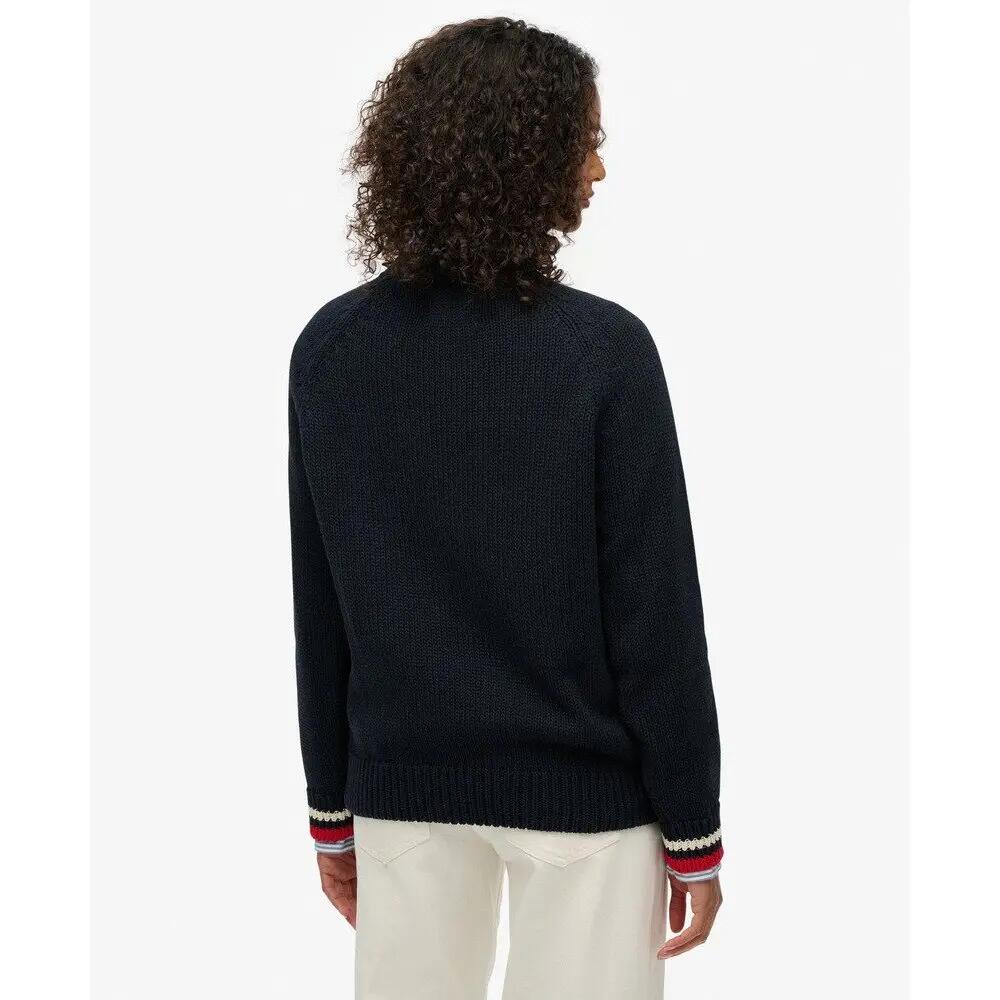 Women's round neck sweater Superdry Americana 3/5