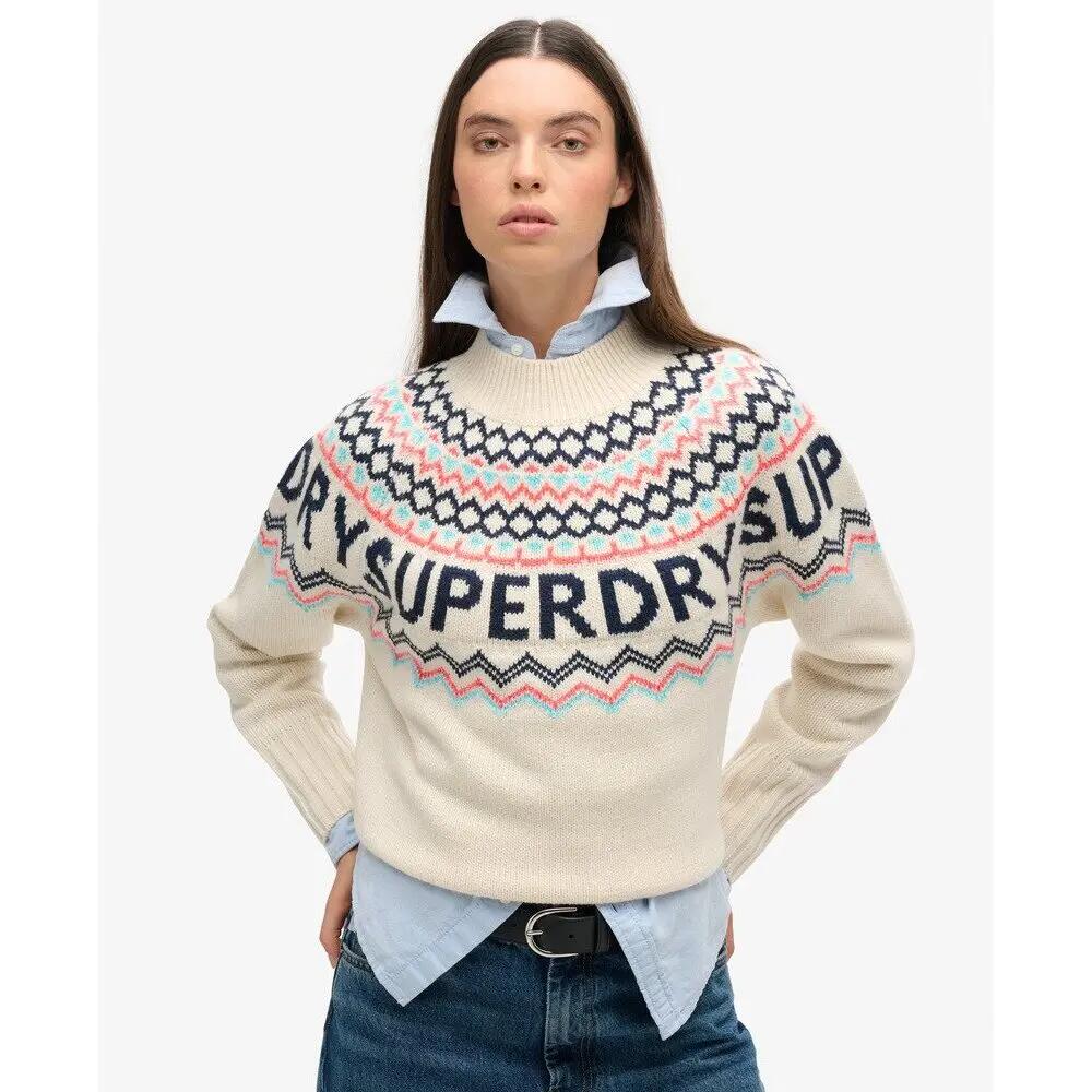 Pull motif jacquard femme Superdry 3/6