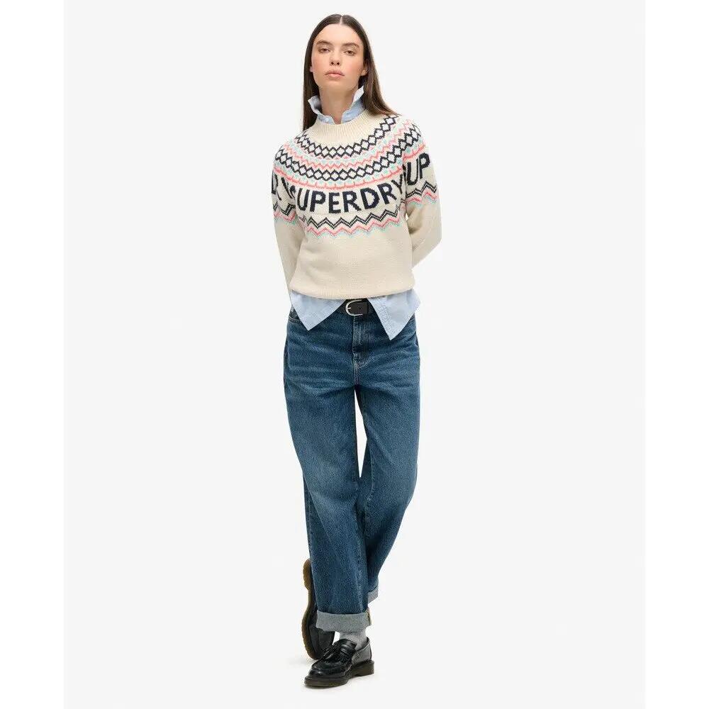 Pull motif jacquard femme Superdry 2/6