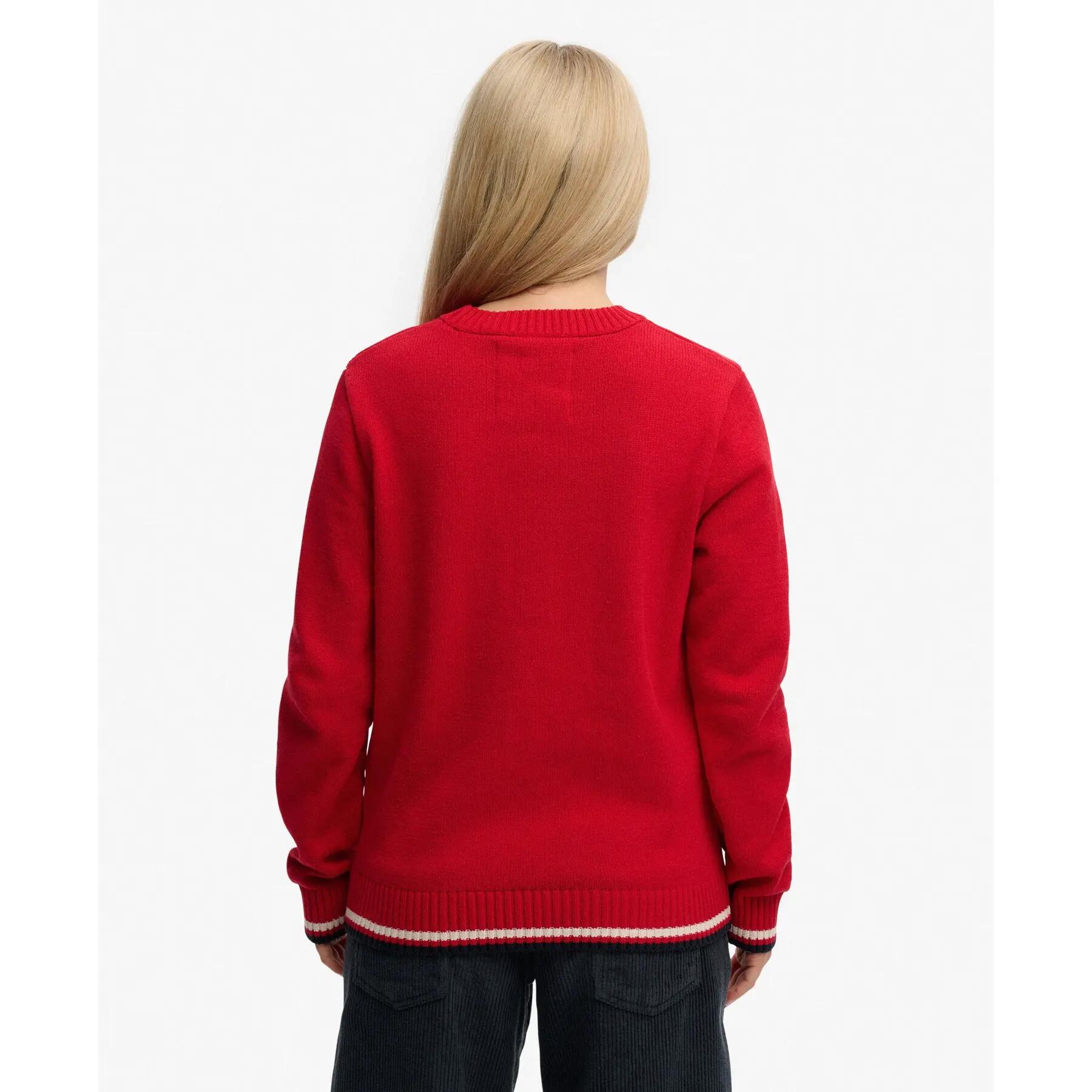 Pulli mit Rundhalsausschnitt und Americana-Flagge für Frauen Superdry Athletic E 3/5