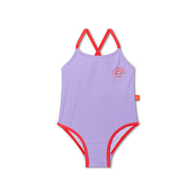 Swim essentials badpak meisjes - paars - iconic tones