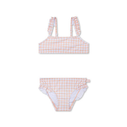 Swim Essentials Bikini - Orange - Sunset Grid - 146/152