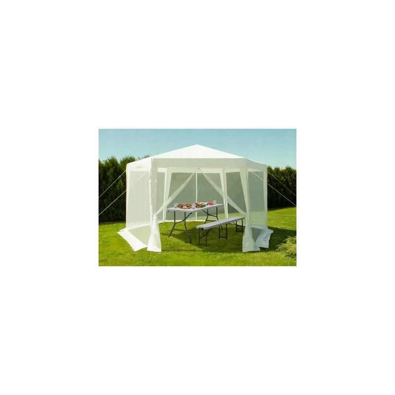 Masa si 2 banci pliabile, plastic si otel, 180x74x74cm/180x30x45cm